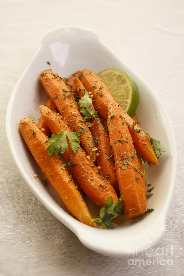 Coriander Roasted Carrots #2 Photograph by Edward Fielding