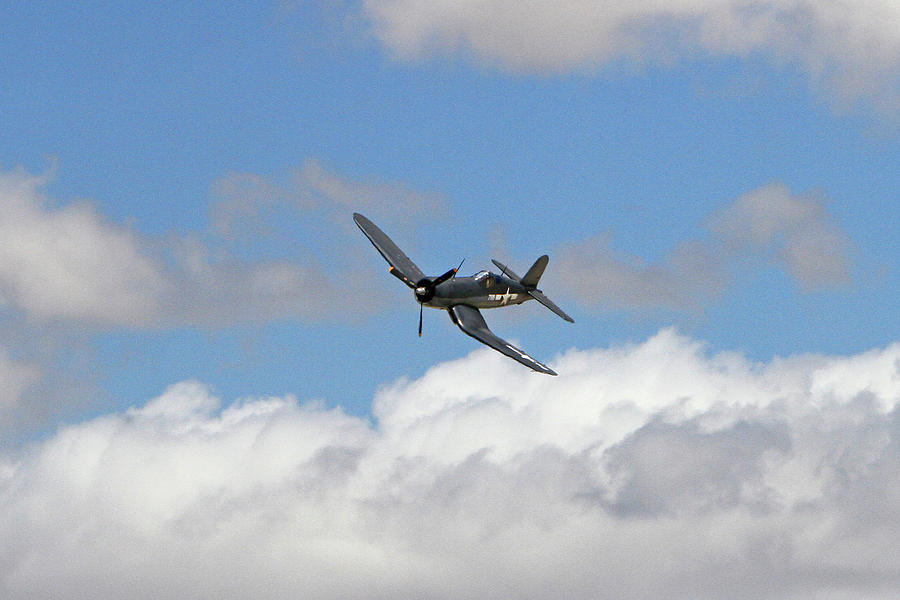Corsair in the Clouds  Photograph by Shoal Hollingsworth