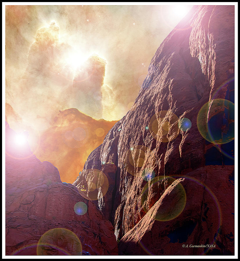 Cosmic Fantasy, Walls of Labyrinth Canyon, Moab, Utah Photograph by A Macarthur Gurmankin