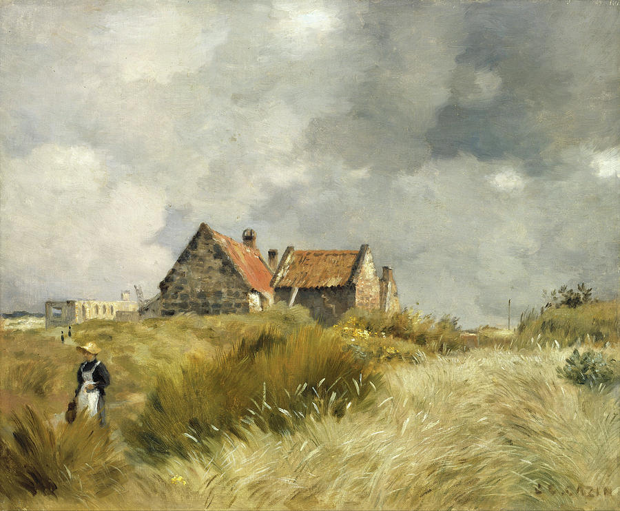 Cottage in the Dunes #1 Painting by Jean-Charles Cazin
