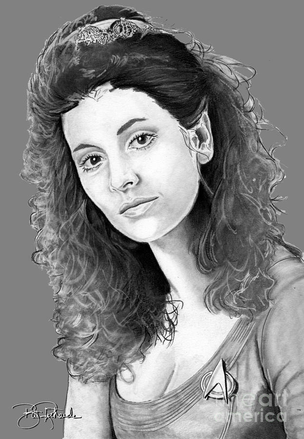 Counselor Deanna Troi #2 Drawing by Bill Richards