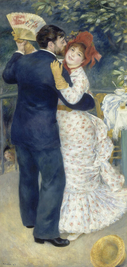Country Dance, from 1883 Painting by Auguste Renoir