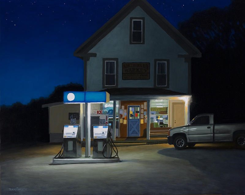 Country Store at Night by Murad Sayen Country Store at Night by Murad Sayen
