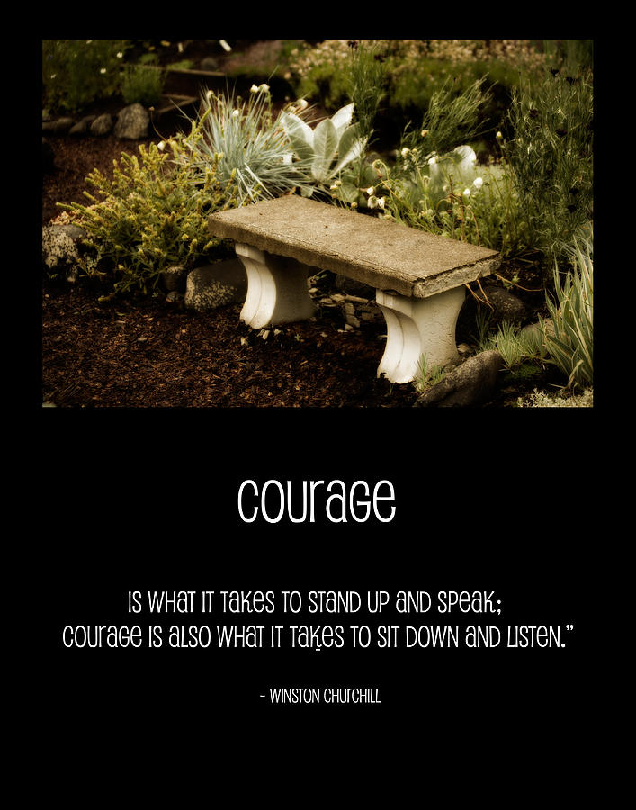Courage  #1 Photograph by Bonnie Bruno