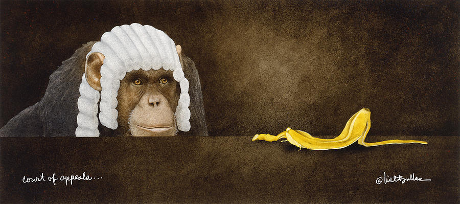 Ape Painting - Court Of Appeals... #1 by Will Bullas