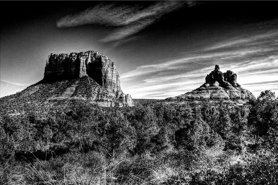 Courthouse Butte and Bell Rock Sedona Arizona #1 Photograph by Roger Passman