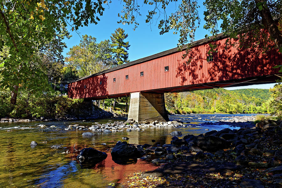 Cornwall Covered Bridge Photograph by Doolittle Photography and Art