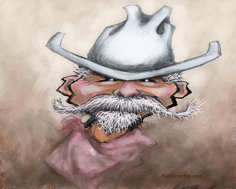 Cowboy #2 Digital Art by Kevin Middleton