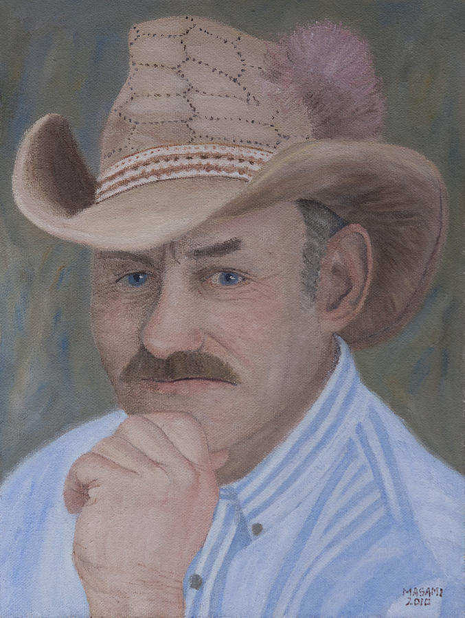 Cowboy Painting by Masami Iida