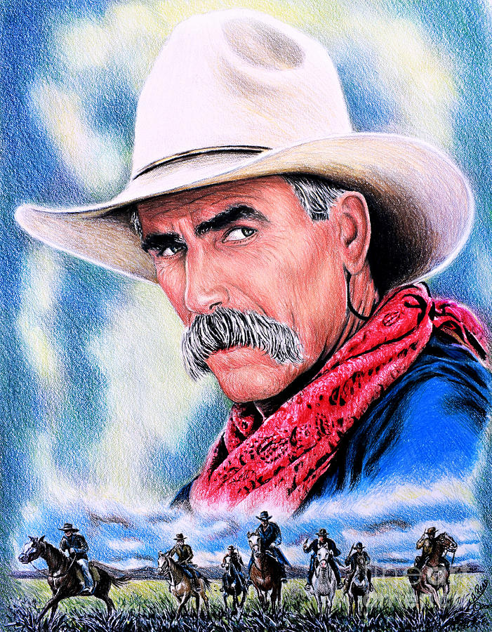 Cowboy version 3 #1 Painting by Andrew Read