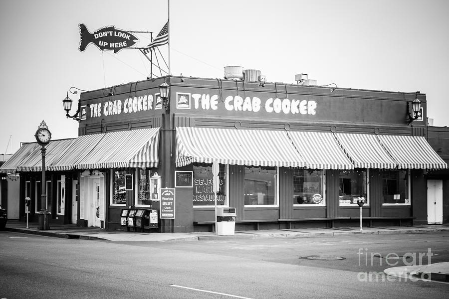 Newport Beach Photograph - Crab Cooker Newport Beach Black and White Photo #3 by Paul Velgos