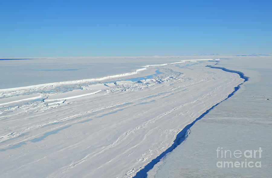 Crack In Antarctica Ice Shelf #1 Photograph by Science Source