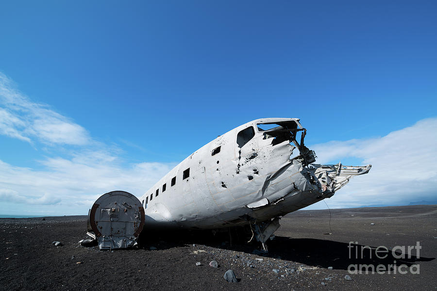 Crashed DC 3 Plane in Iceland  #1 Photograph by Michael Ver Sprill
