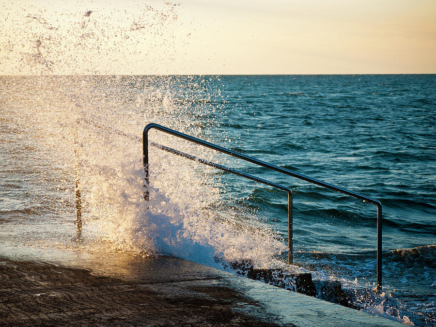 Adriatic Photograph - Crashing #1 by Rae Tucker