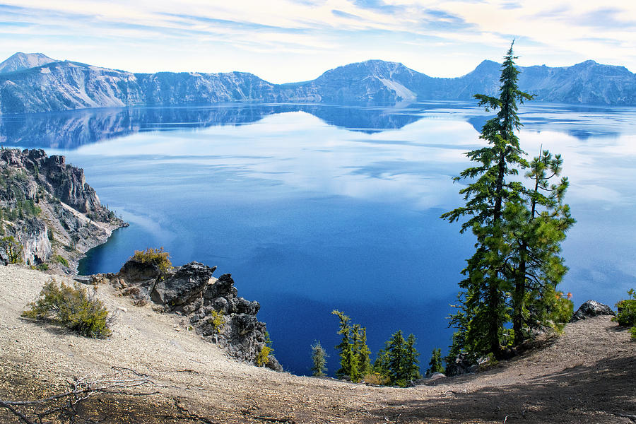 Crater Lake from the West Rim #1 Photograph by Frank Wilson