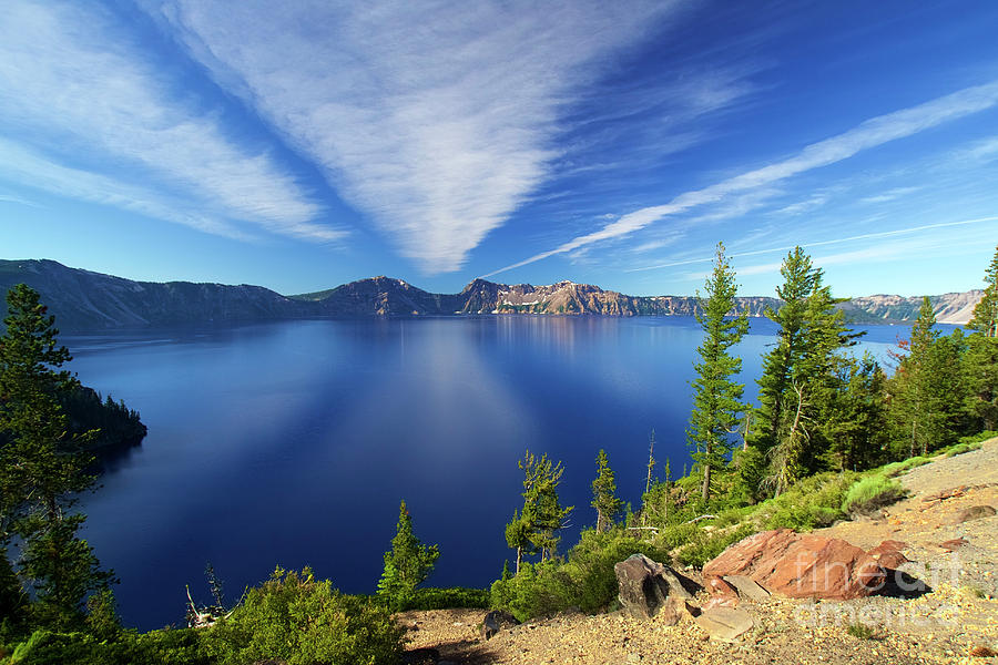 Crater Lake In Oregon #1 Photograph by Bruce Block