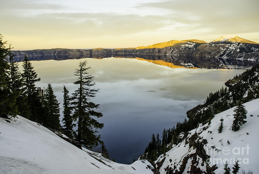 Crater Lake Winterscape #1 Photograph by Nick Boren