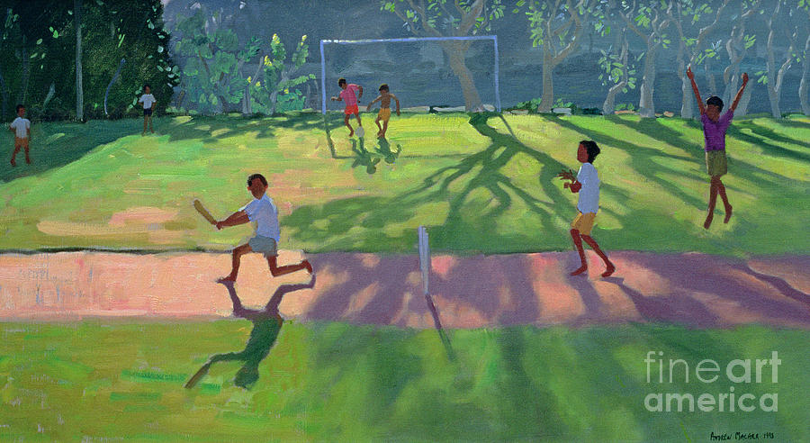 Cricket Painting - Cricket Sri Lanka by Andrew Macara
