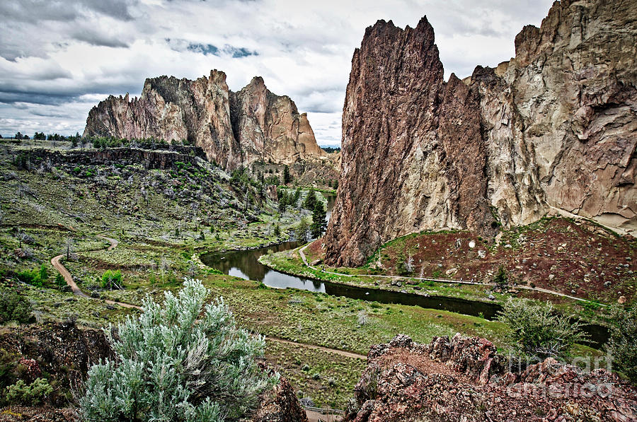 Crooked River in Smith Rock State Park #1 Photograph by Bruce Block