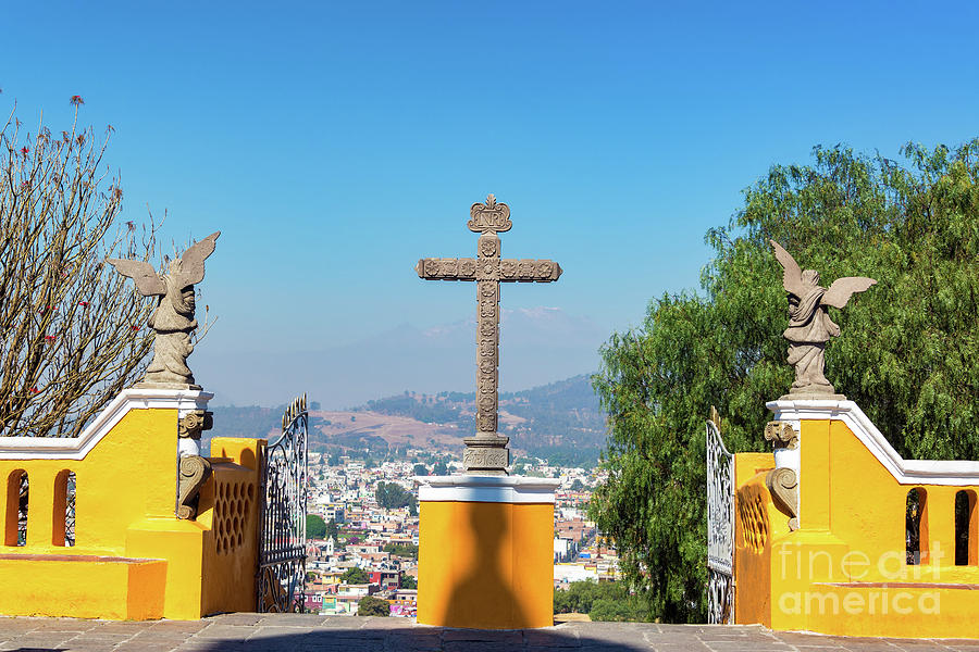 Cross in Cholula, Mexico #1 Photograph by Jess Kraft