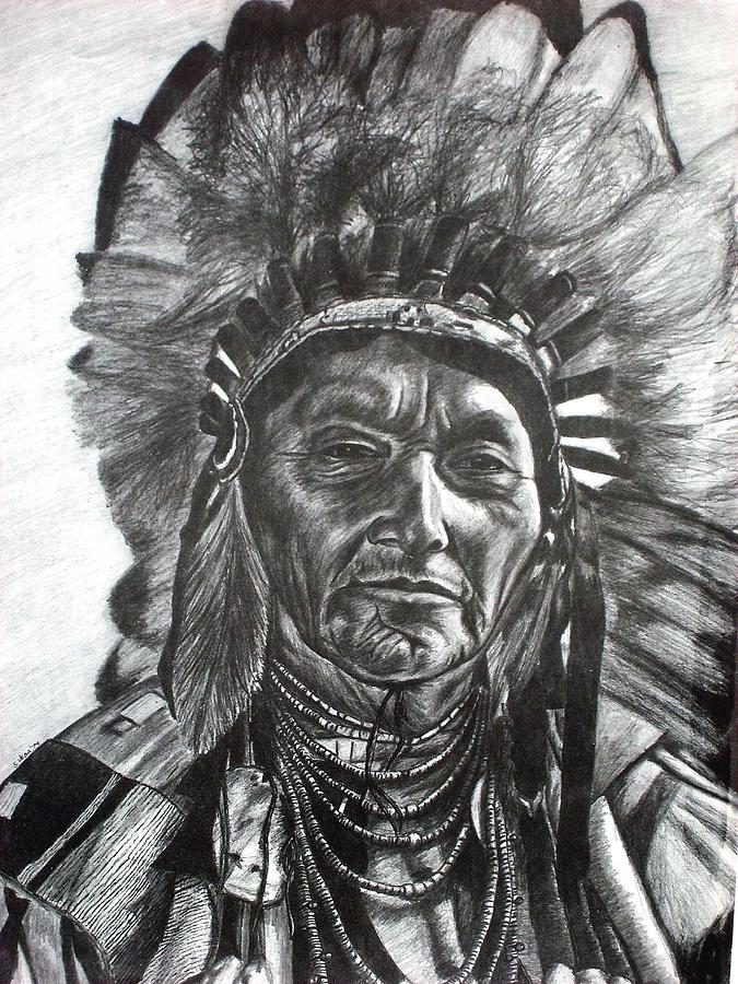 Crow Chief Drawing by Sam Vega - Fine Art America