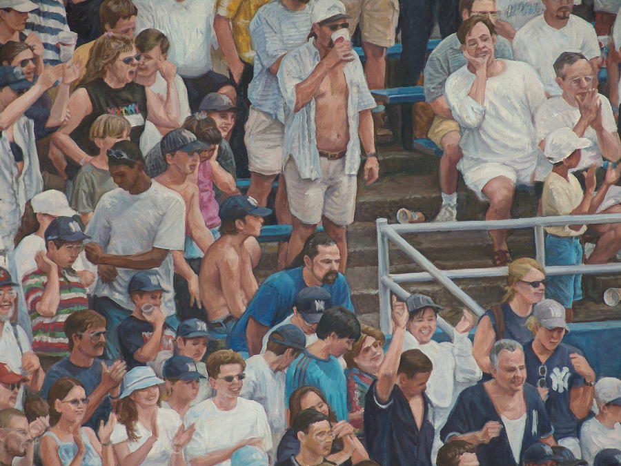 Crowd Scene Painting - Crowd Emotion #1 by James Sparks