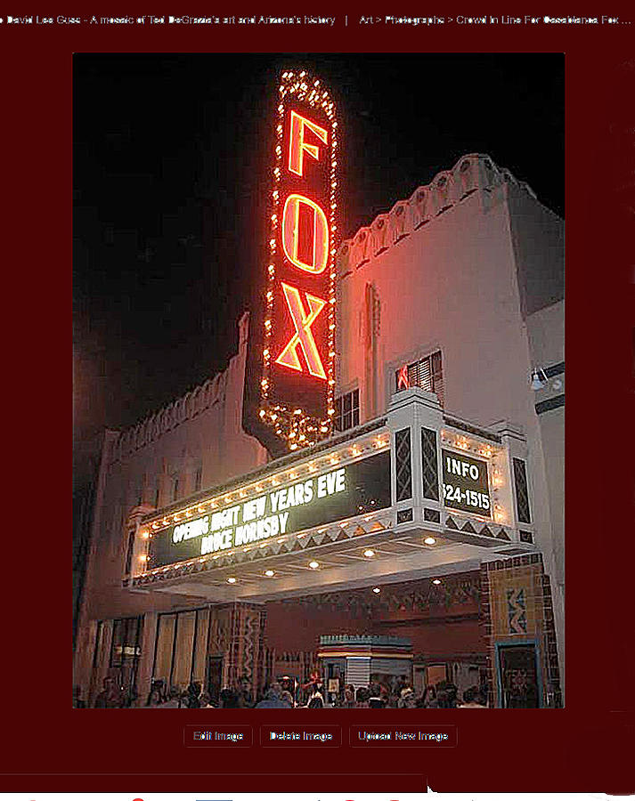 Crowd In Line For Casablanca Fox Tucson Theater January 8 2006 Photograph