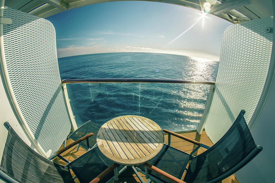 Cruise Ship Deck Or Balcony On Trip To Alaska #1 Photograph by Alex Grichenko