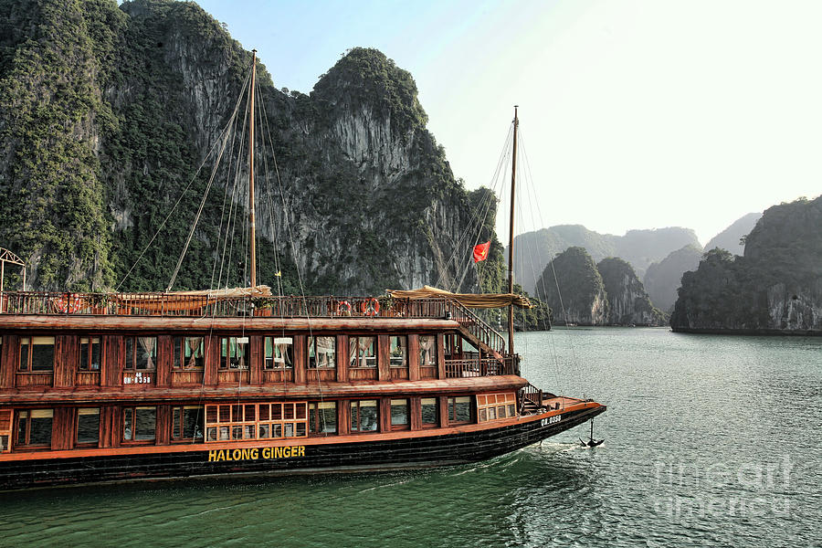 Cruising Ha Long Bay Vietnam  #1 Photograph by Chuck Kuhn