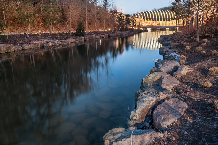 Tree Photograph - Crystal Bridges Museum of American Art Reflections #1 by Gregory Ballos