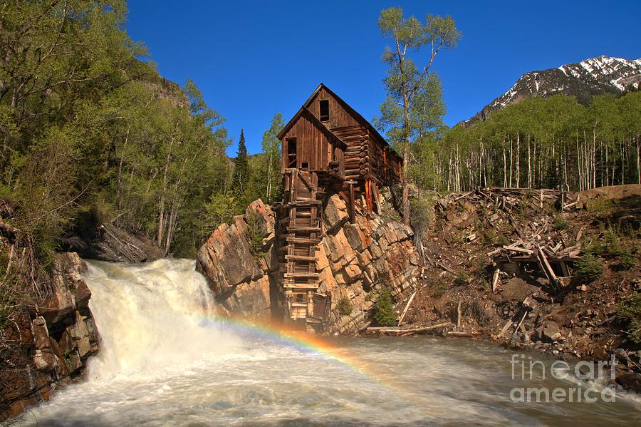 Crystal Mill Rainbow Portrait #1 Photograph by Adam Jewell