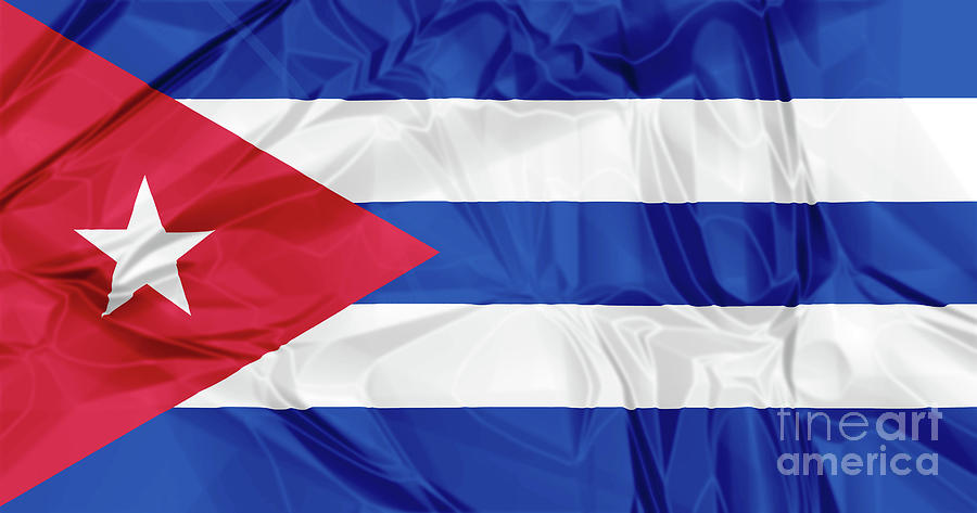 Cuba flag #1 Digital Art by Benny Marty
