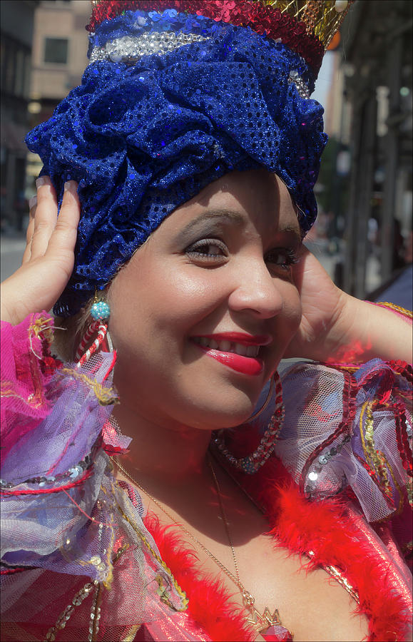 Cuban Carnaval 7_15_17 NYC Female Bolivian Dancer #1 Photograph by Robert Ullmann