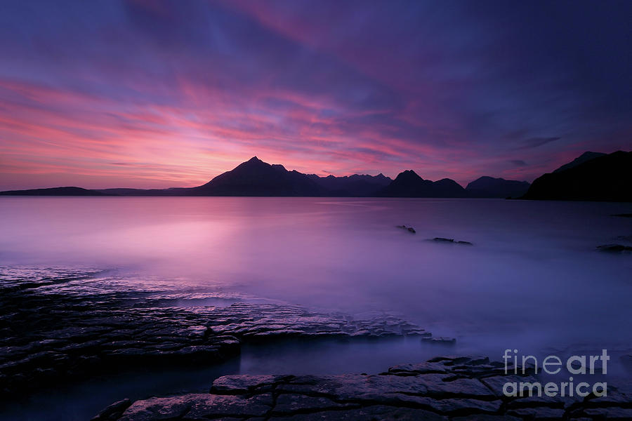 Cuillins at Sunset #1 Photograph by Maria Gaellman