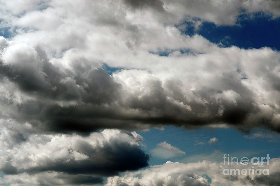Cumulus clouds with Vertical Growth, #1 Photograph by Jim Corwin