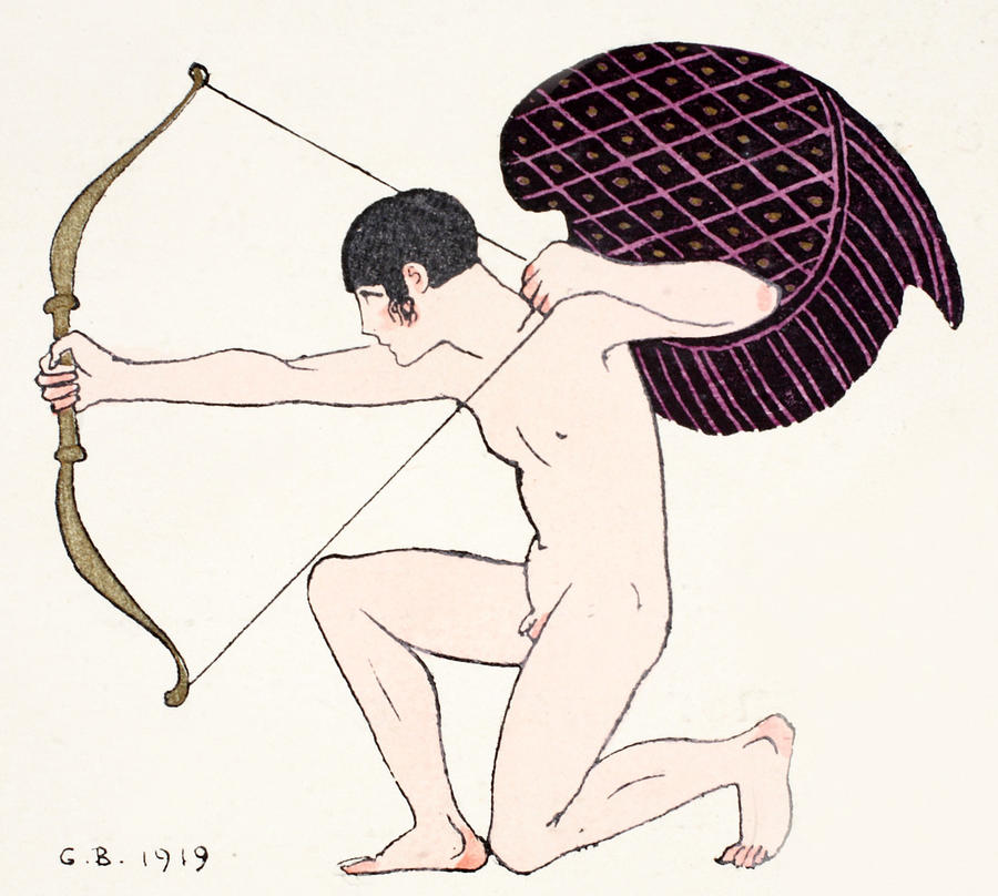 Cupid Painting by Georges Barbier