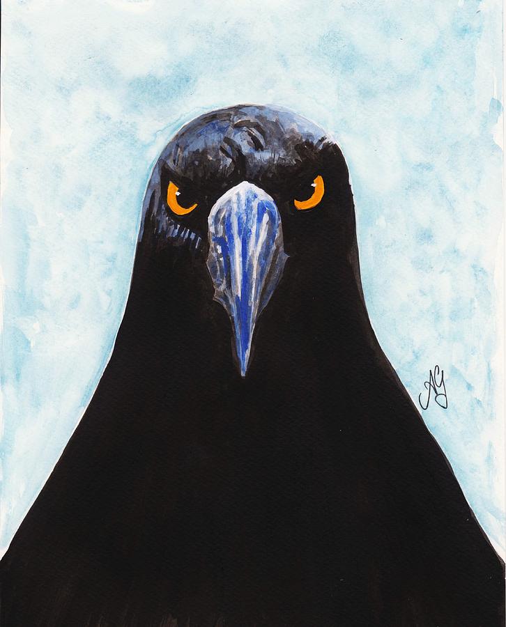 Currawong #2 Painting by Anne Gardner