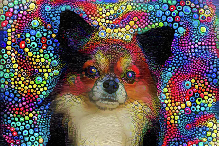 Cute puppy Mixed Media by Lilia D