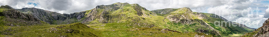 Snowdonia National Park Photograph - Cwm Idwal Panorama #2 by Adrian Evans