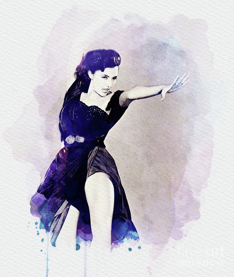 Cyd Charisse, Actress And Dancer Digital Art