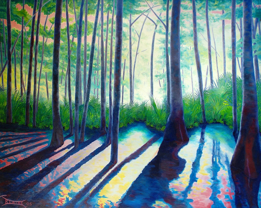 Cypress Kingdom #1 Painting by Blaine Filthaut