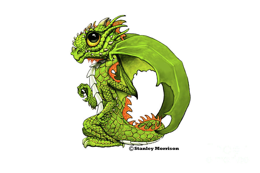Alphabet Digital Art - D is for Dragon #2 by Stanley Morrison