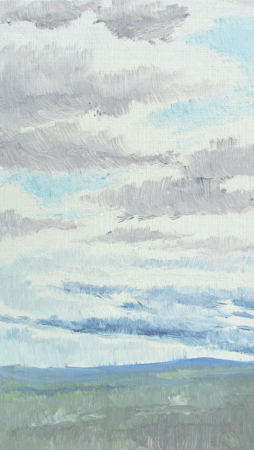 dagrar over salenfjallen- Shifting daylight over mountain ridges, 9 of 12_0026_35x60 cm Painting by Marica Ohlsson