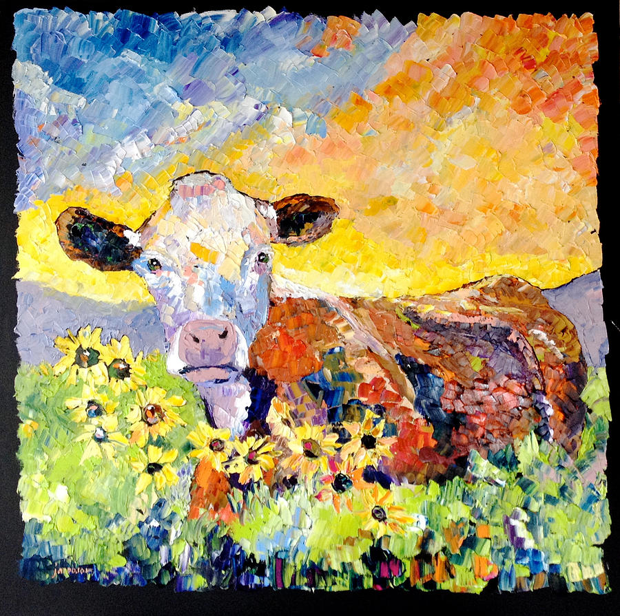 Daisy #1 Painting by Carrie Jacobson