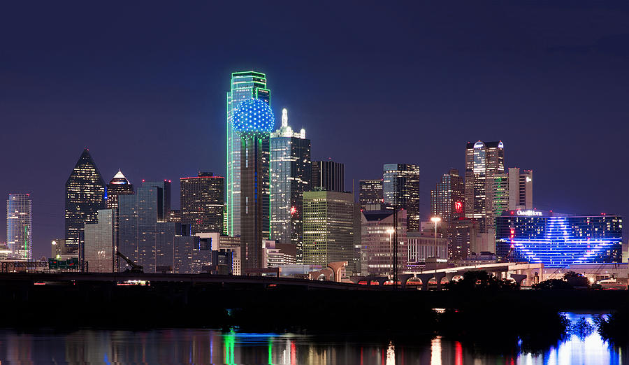 Dallas Skyline Cowboys #2 Photograph by Rospotte Photography