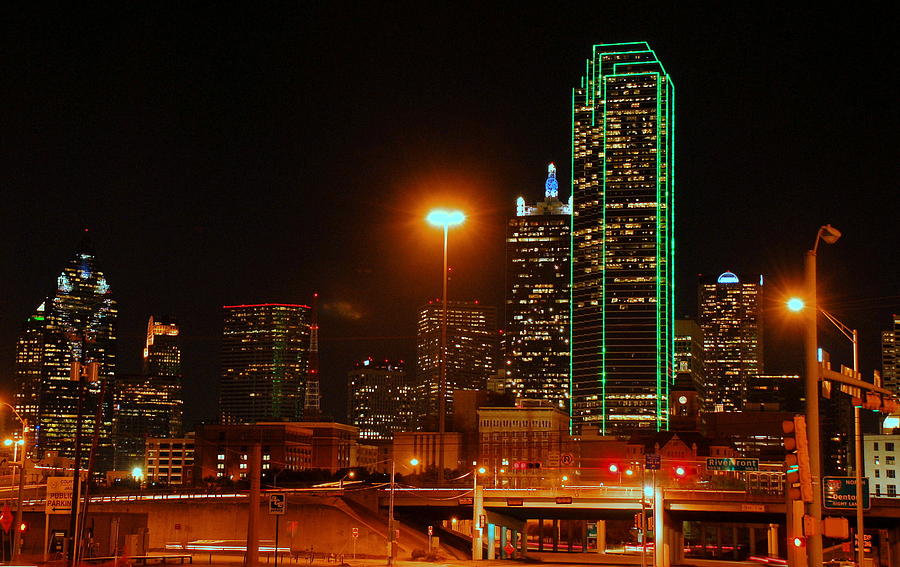 Dallas Texas night 3 Photograph by Steven DeFelice - Fine Art America