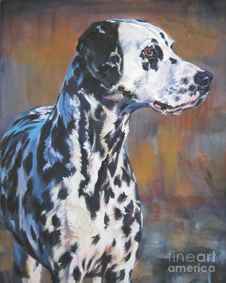 Dog Painting - Dalmatian #1 by Lee Ann Shepard