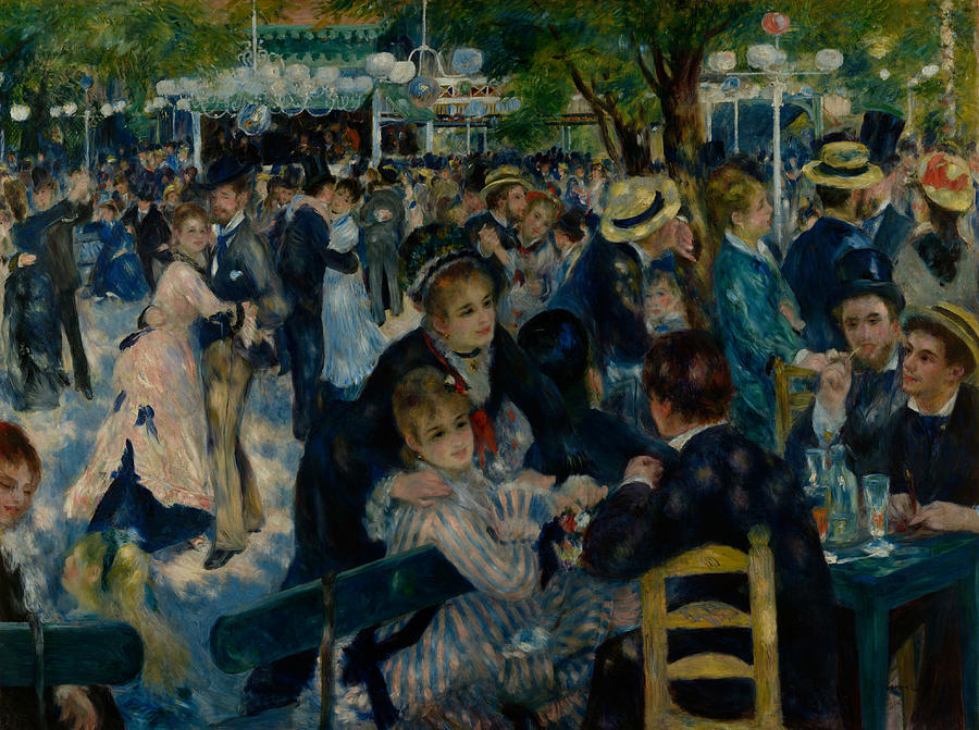 Renoir Painting - Dance At Le Moulin De La Galette by Auguste Renoir Renoir Painting - Dance At Le Moulin De La Galette by Auguste Renoir