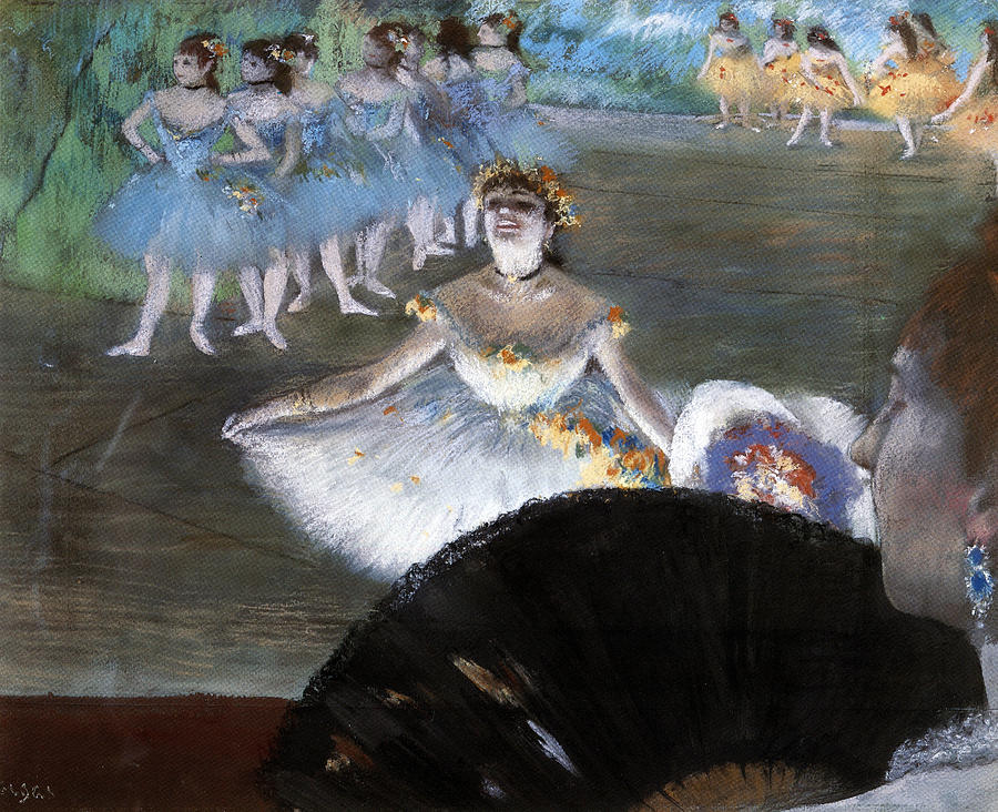 Edgar Degas Painting - Dancer with a Bouquet of Flowers #2 by Edgar Degas
