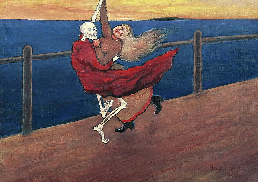 Dancing Death #1 Painting by Hugo Simberg